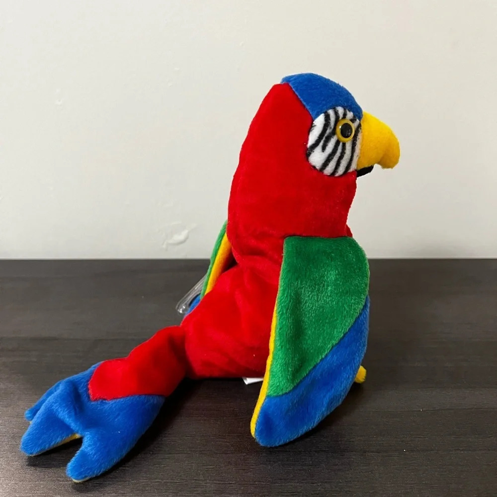 JABBER Parrot Beanie Babies- With Tag Errors - Picture 3 of 9